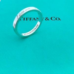 Genuine TIFFANY & CO. Silver I LOVE YOU Ring